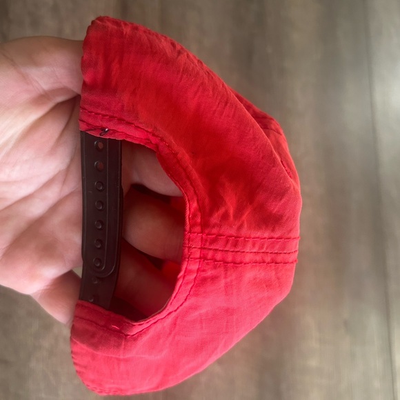 Classic Coke Coca Cola Red Nylon Strapback Unstructured Hat - Picture 3 of 7